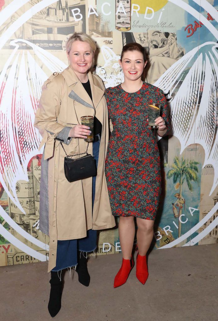Lorna Weightman and Lynn Krammer at the launch of BACARDI Cuatro and Ocho, which took place at an exclusive speakeasy event off Camden Street (9th April 2018). Pic: Marc O'Sullivan