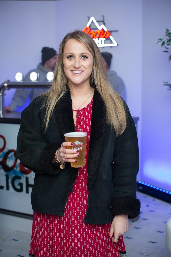 Justine King pictured at the Dublin launch of the Coors Light Challenge Rooms, Pembroke Square, Dundrum Town Centre. Photo: Anthony Woods