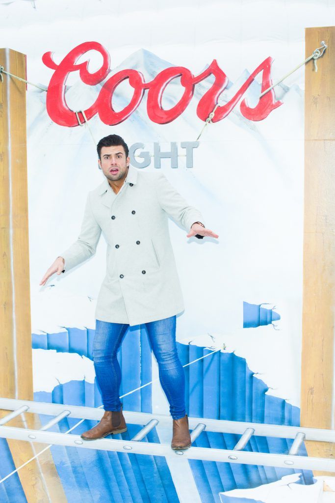 Karl Bowe pictured at the Dublin launch of the Coors Light Challenge Rooms, Pembroke Square, Dundrum Town Centre. Photo: Anthony Woods