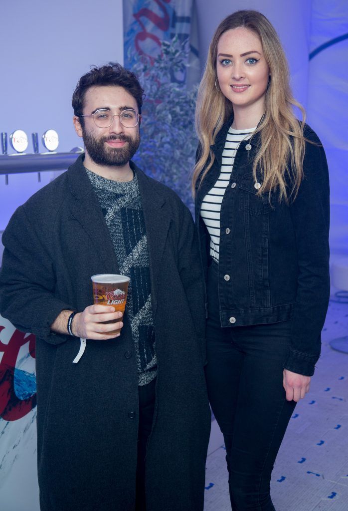 Conor Merriman & Aoife McCormack
pictured at the Dublin launch of the Coors Light Challenge Rooms, Pembroke Square, Dundrum Town Centre. Photo: Anthony Woods