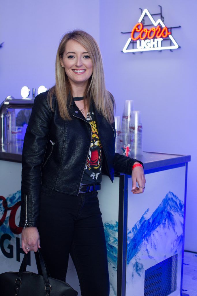 Nikki Coyne pictured at the Dublin launch of the Coors Light Challenge Rooms, Pembroke Square, Dundrum Town Centre. Photo: Anthony Woods