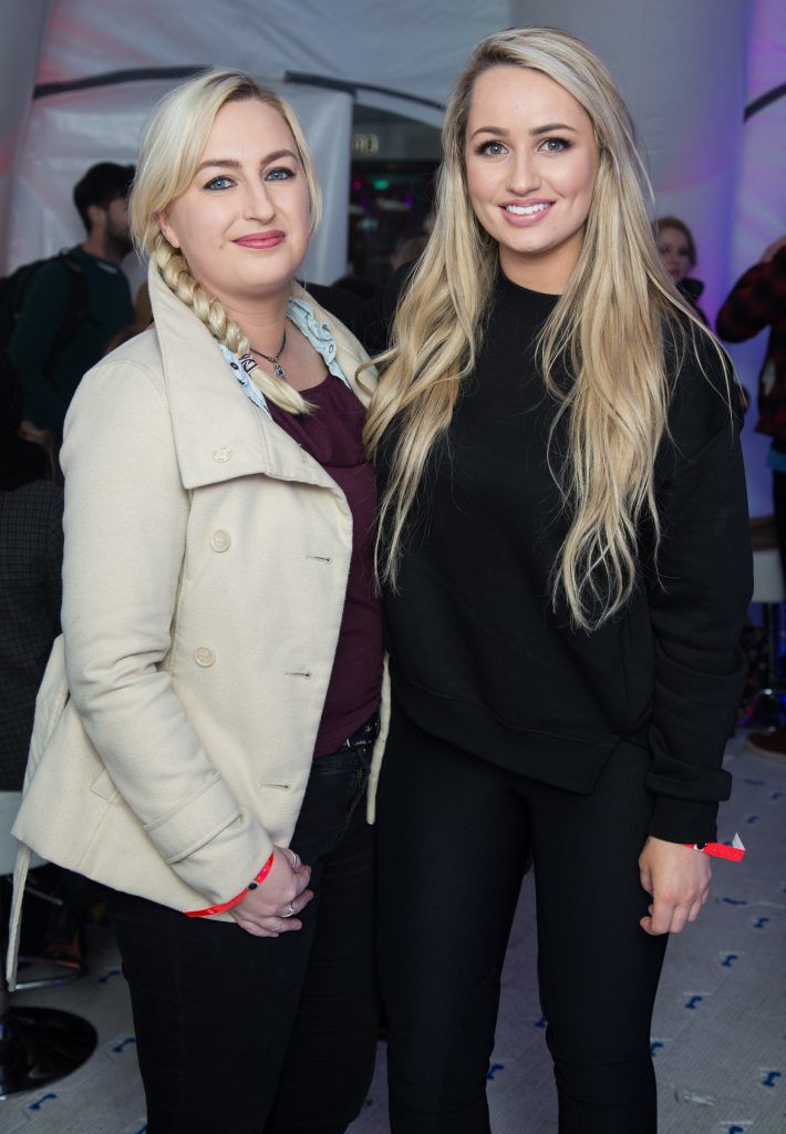 Soarcha Chambers  & Hannah Cassidy pictured at the Dublin launch of the Coors Light Challenge Rooms, Pembroke Square, Dundrum Town Centre. Photo: Anthony Woods