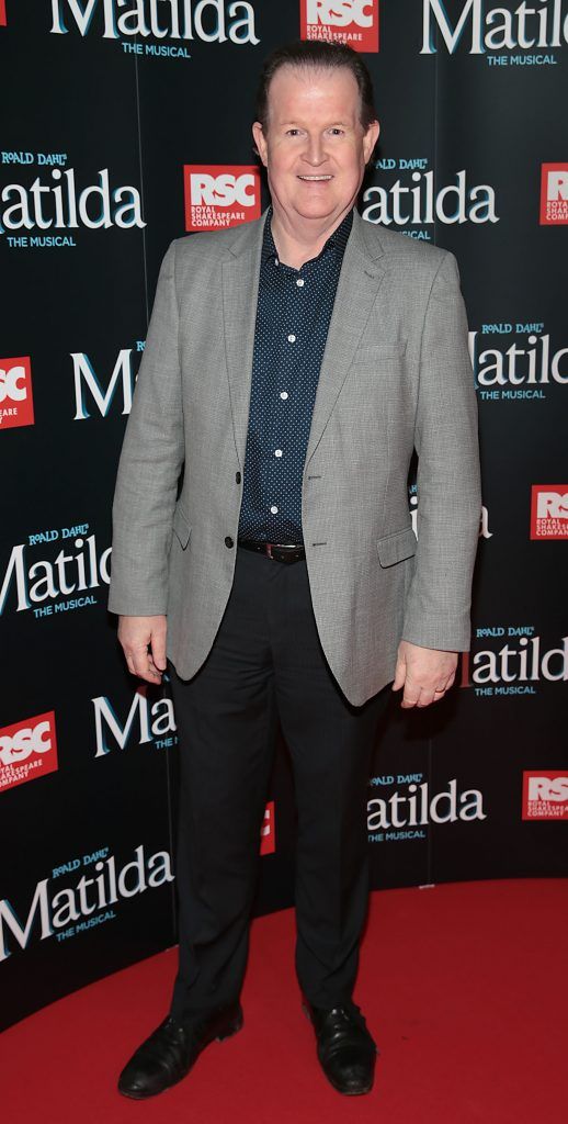 Aonghus McAnally at the opening night of the musical Matilda at The Bord Gais Energy Theatre, Dublin. Photo: Brian McEvoy