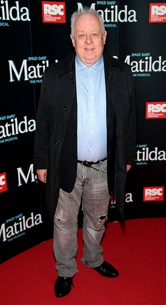 Jim Sheridan at the opening night of the musical Matilda at The Bord Gais Energy Theatre, Dublin. Photo: Brian McEvoy