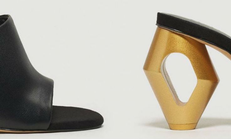 We are legit obsessed with these high fashion shoes... from Mango