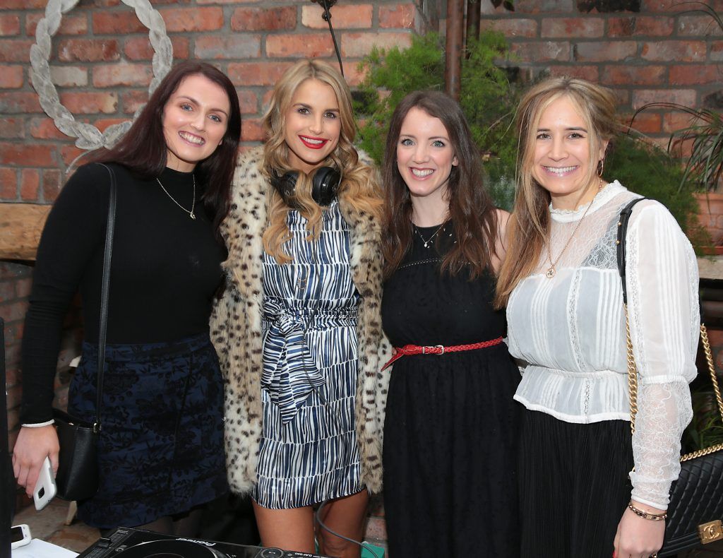 Karen Meany,Vogue Williams,Victoria Marshall and Georgina Weetch at the Aussie Blog Awards 2018 at House on Leeson Street, Dublin. Photo by Brian McEvoy