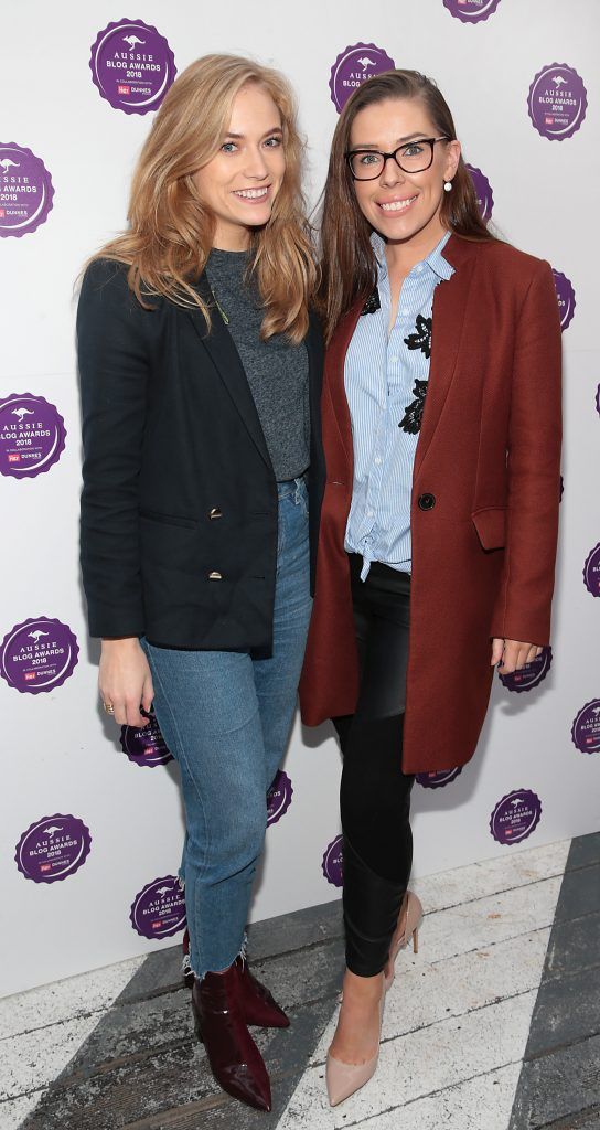 Tara Moran and Michelle Harrison at the Aussie Blog Awards 2018 at House on Leeson Street, Dublin. Photo by Brian McEvoy