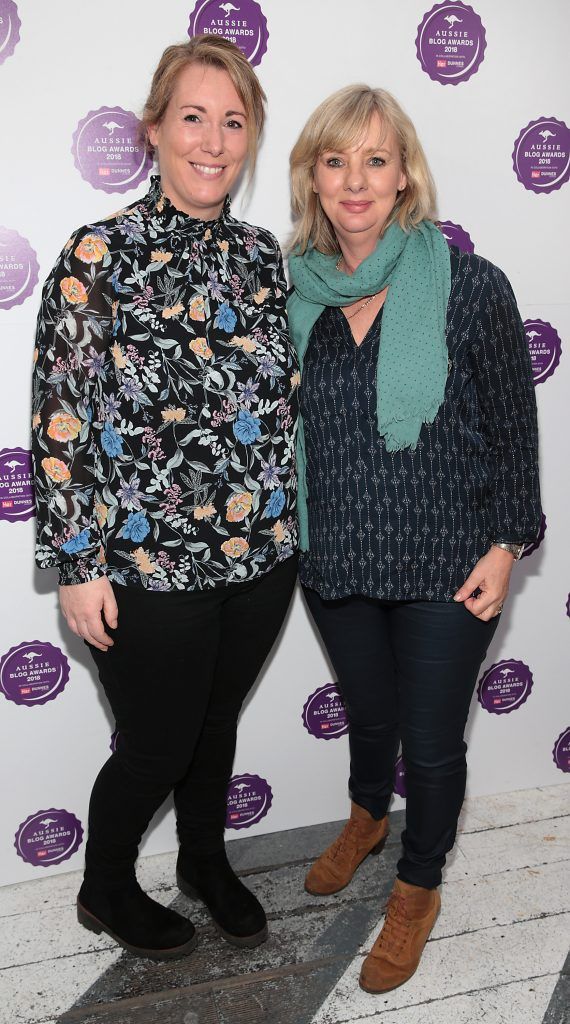 Emma Byrne and Ann Bermingham at the Aussie Blog Awards 2018 at House on Leeson Street, Dublin. Photo by Brian McEvoy