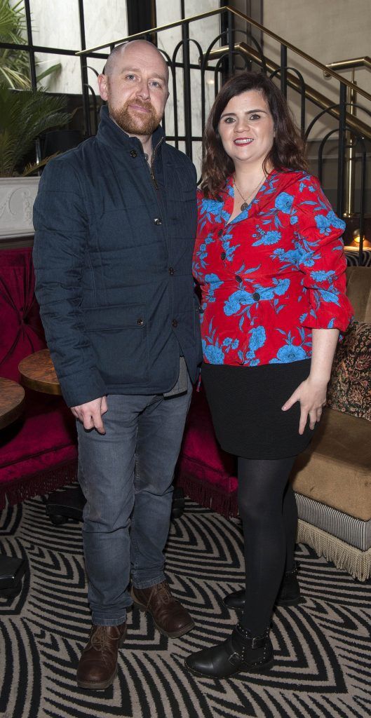 Rob McKenna and Niamh Mullen pictured at the Irish premiere of The Guernsey Literary and Potato Peel Pie Society in The Stella Theatre. Photo: Patrick O'Leary