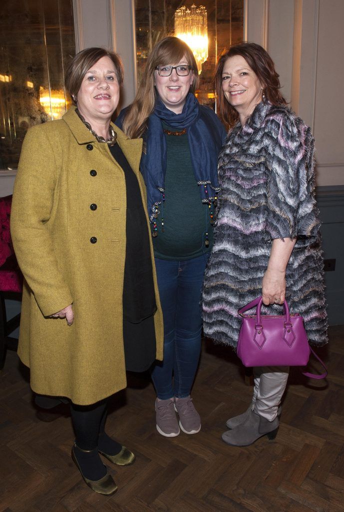 Helen Heffernan, Lori Moriarthy and Susan Keohane pictured at the Irish premiere of The Guernsey Literary and Potato Peel Pie Society in The Stella Theatre. Photo: Patrick O'Leary