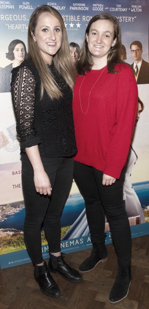 Justine King and Emma Gleeson pictured at the Irish premiere of The Guernsey Literary and Potato Peel Pie Society in The Stella Theatre. Photo: Patrick O'Leary