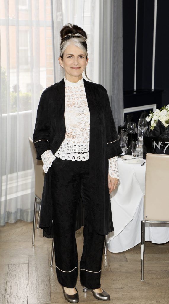 Cathy O'Connor at the launch of No7 Laboratories and No7 Laboratories Line Correcting Booster Serum at 25 Fitzwilliam Place. Photo Kieran Harnett