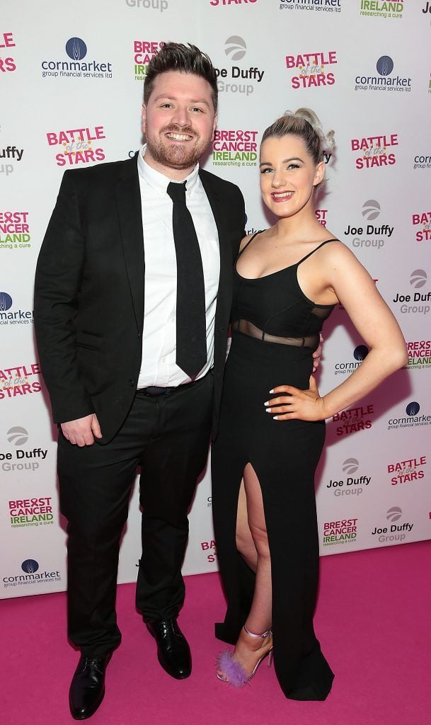 Thomas Crosse and Laura Duggan pictured at Breast Cancer Ireland's Battle of the Stars event proudly supported by Joe Duffy Group at The Clayton Hotel on Burlington Road, Dublin. Photo: Brian McEvoy
