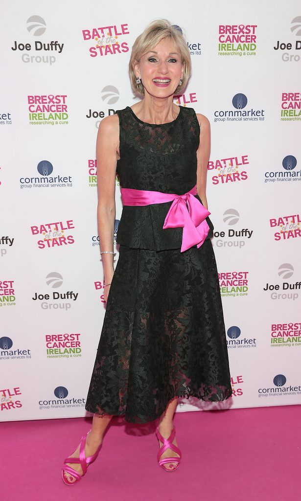 Annie Gribben pictured at Breast Cancer Ireland's Battle of the Stars event proudly supported by Joe Duffy Group at The Clayton Hotel on Burlington Road, Dublin. Photo: Brian McEvoy