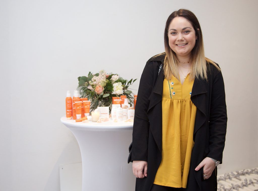 Grace Mongey pictured at the Eau Thermale Avène Skin Speed Dating event which celebrated a selection of new launches. Photo: Karen Morgan/Lensmen