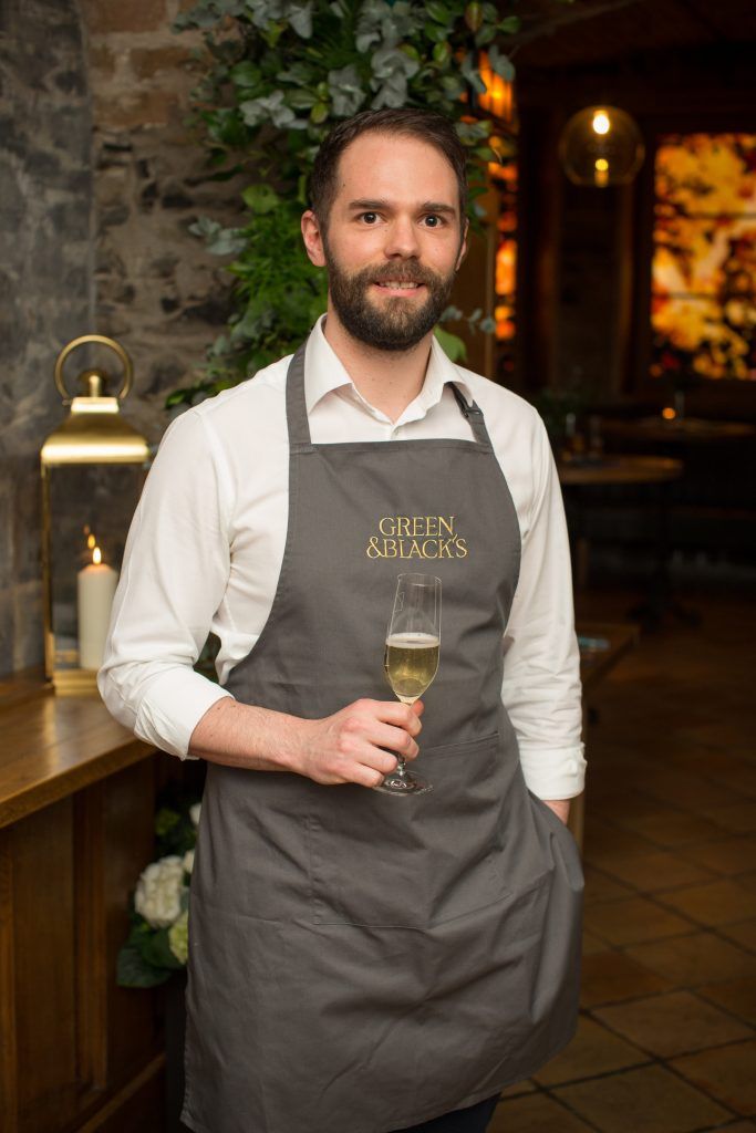Brandt Maybury pictured at the exclusive Green & Black's chocolate and wine pairing event in Dublin's Merrion Hotel Cellar Bar. Photo: Anthony Woods