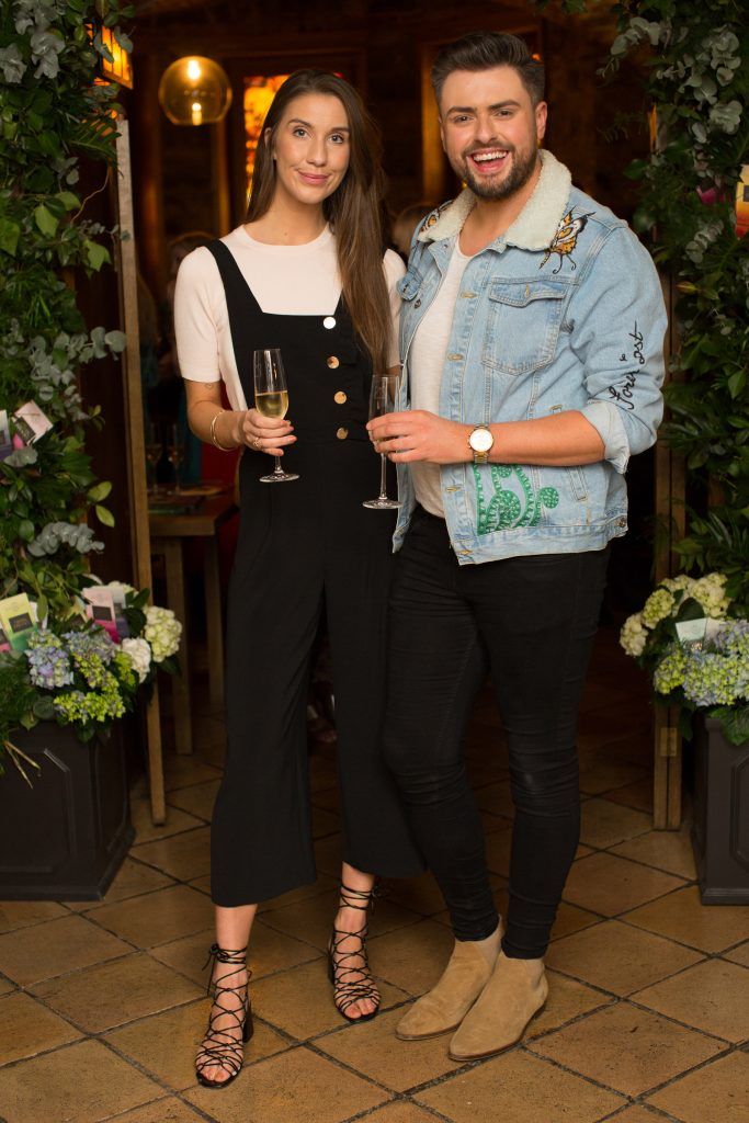 Clementine MacNeice & James Butler pictured at the exclusive Green & Black's chocolate and wine pairing event in Dublin's Merrion Hotel Cellar Bar. Photo: Anthony Woods
