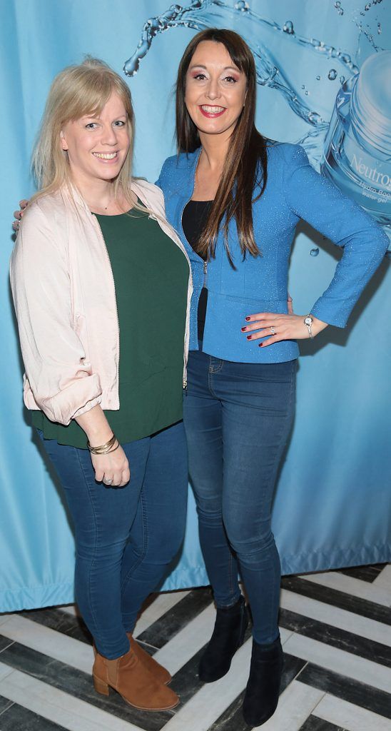 Katherien Crawford and Zoe Holohan at Neutrogena's Mask Collection launch and Hydro Boost Showcase in Dublin's Iveagh Garden Hotel. Photo by Brian McEvoy