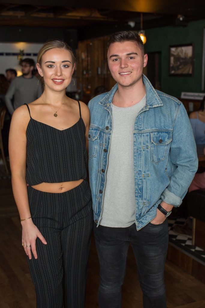 Zoe Palmer & Evan Watkins pictured at the launch of Kennedy's Station, a modern cocktail bar downstairs at Kennedy's of Westland Row. Photo: Anthony Woods
