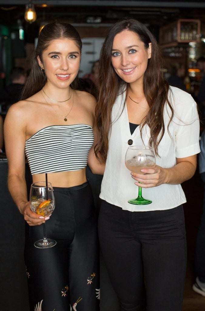 Erica Bracken & Rachel Purcell pictured at the launch of Kennedy's Station, a modern cocktail bar downstairs at Kennedy's of Westland Row. Photo: Anthony Woods