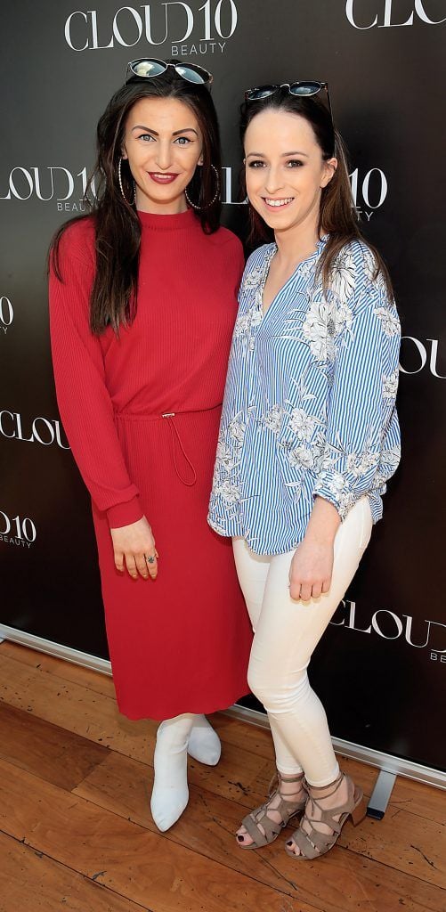 Fionnuala Moran and Laura Bracken at the Cloud 10 Beauty Showcase with Caroline Hirons at the Marker Hotel, Dublin.
Photo: Brian McEvoy