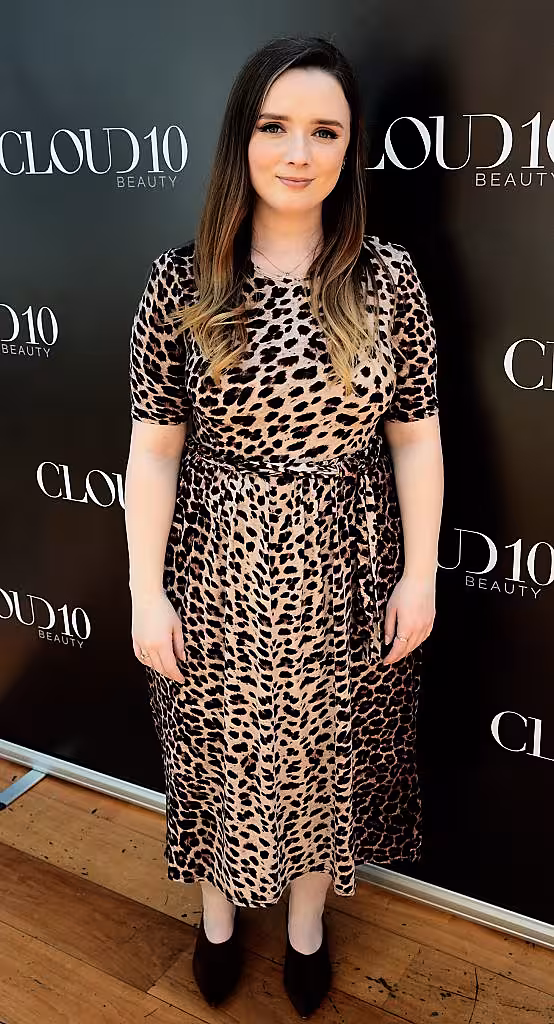 Laura Kennedy at the Cloud 10 Beauty Showcase with Caroline Hirons at the Marker Hotel, Dublin.
Photo: Brian McEvoy