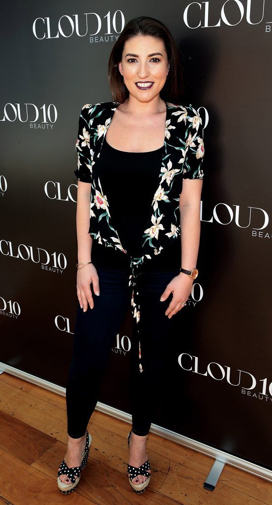 Rebecca Todd at the Cloud 10 Beauty Showcase with Caroline Hirons at the Marker Hotel, Dublin.
Photo: Brian McEvoy