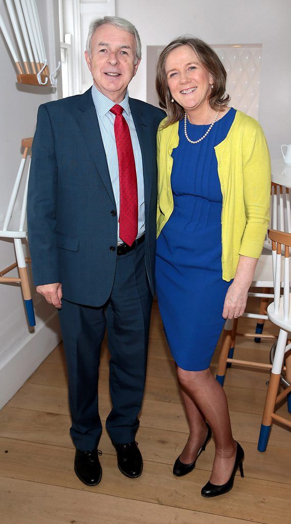 Tom Murphy and Nicola Mellotte pictured at the launch of Marimer, an all-natural nasal spray range, at Urchin, St Stephen's Green, Dublin. Photo: Brian McEvoy