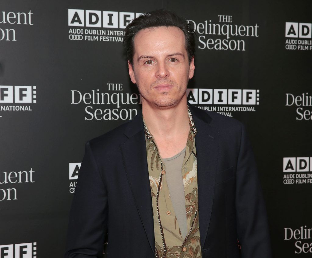 Andrew Scott on the red carpet at the world premiere of Mark O'Rowe's film directorial debut The Delinquent Season in Cineworld, Dublin as part of the Audi Dublin International Film Festival. Pictures: Brian McEvoy