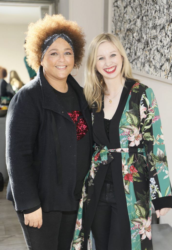 Debs Leonard and Claire Hyland at The Launch of The Wicklow Street Clinic-photo Kieran Harnett