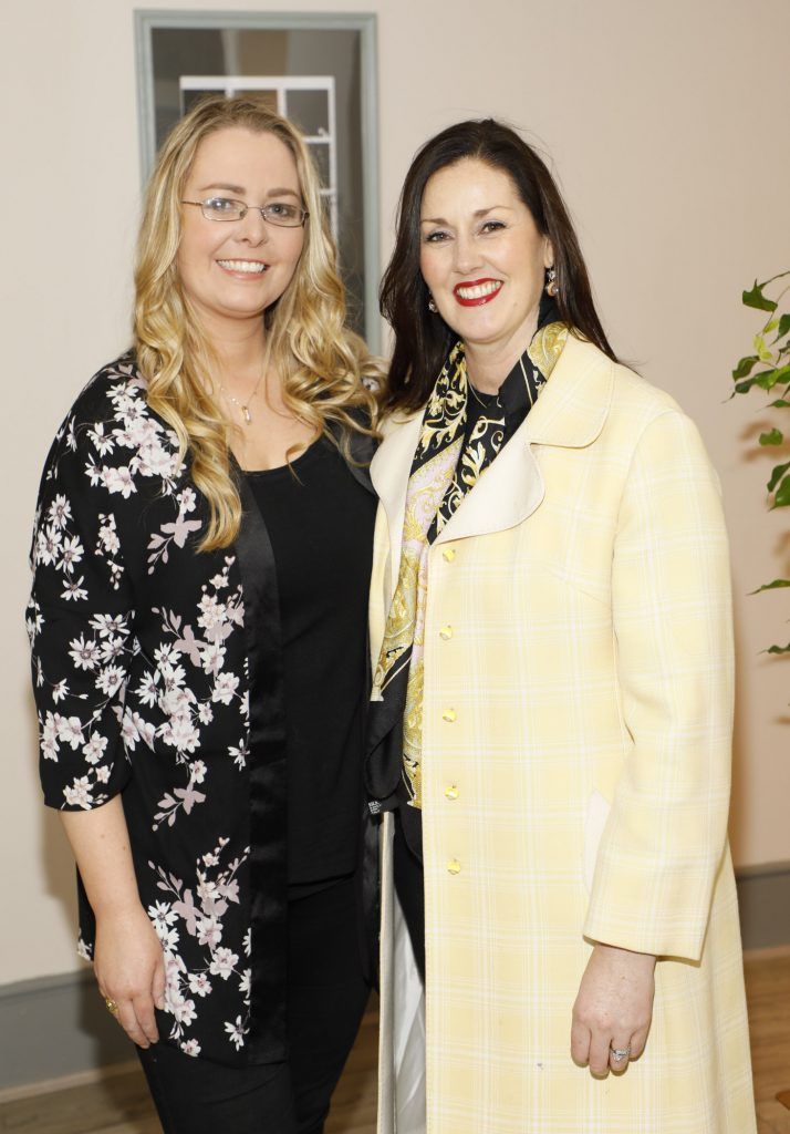Niamh Dunne and Naomi Fitzgibbon at The Launch of The Wicklow Street Clinic-photo Kieran Harnett