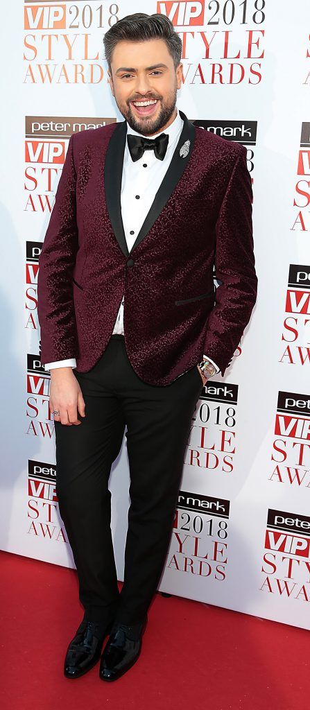 James Patrice at the Peter Mark VIP Style Awards 2018 at The Marker Hotel in Dublin. Photo: Brian McEvoy