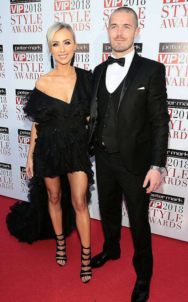 Rosie Connolly and Paul Quinn at the Peter Mark VIP Style Awards 2018 at The Marker Hotel in Dublin. Photo: Brian McEvoy