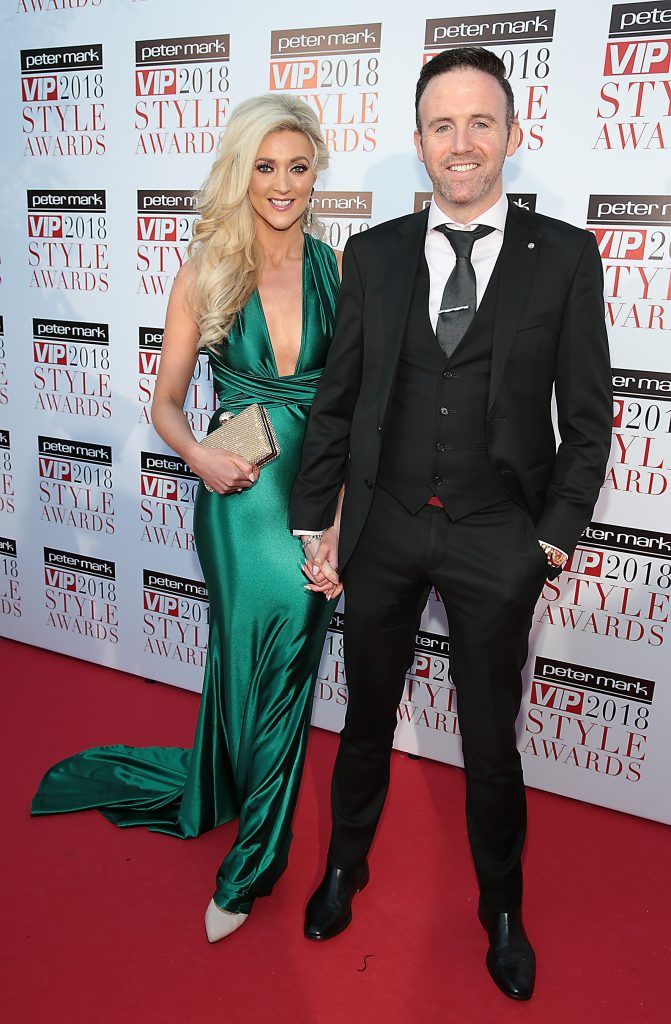 Jenny Dixon and Tom Neville at the Peter Mark VIP Style Awards 2018 at The Marker Hotel in Dublin. Photo: Brian McEvoy