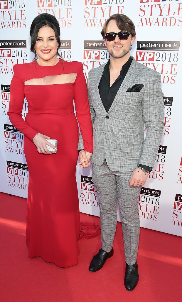 Lisa Cannon and Richard Keatley at the Peter Mark VIP Style Awards 2018 at The Marker Hotel in Dublin. Photo: Brian McEvoy