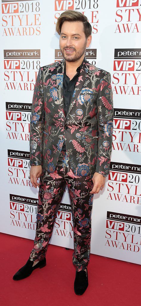 Brian Dowling at the Peter Mark VIP Style Awards 2018 at The Marker Hotel in Dublin. Photo: Brian McEvoy