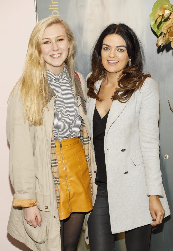 Eadaoin Fitzmaurice and Katie Hughes at Chupi's 5th Birthday & SS18 Collection Launch Party held at the Powerscourt Townhouse Dublin-photo Kieran Harnett