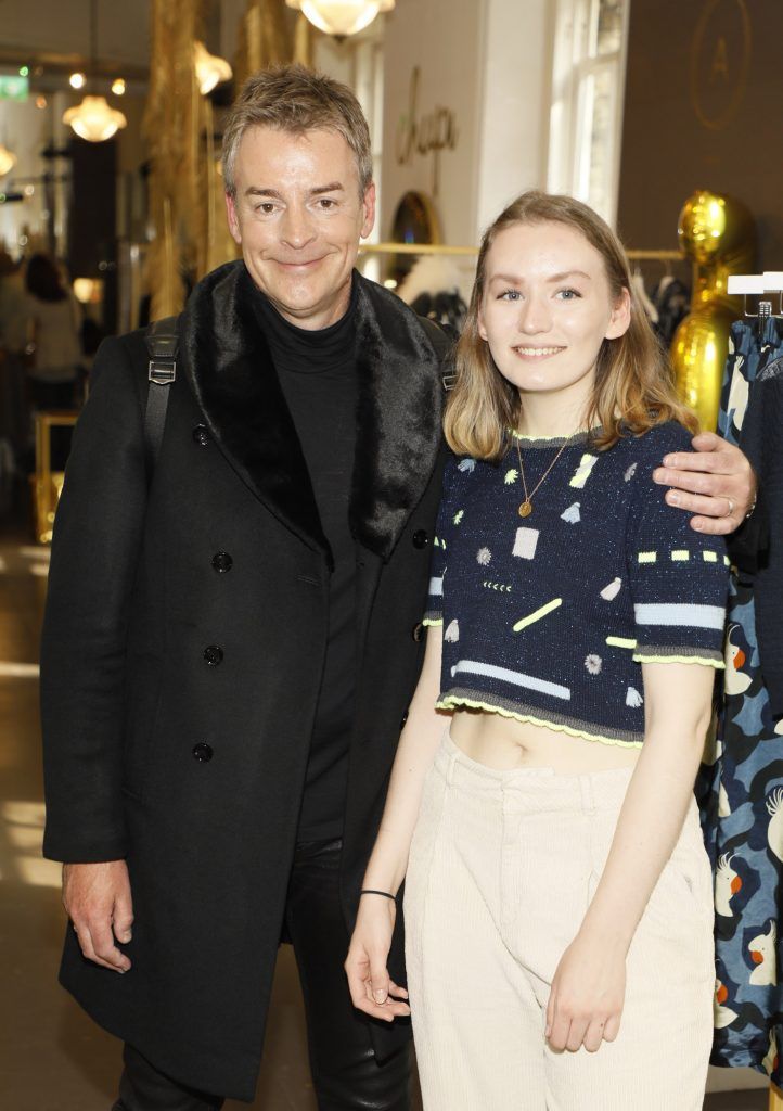 Sean Mitchell and Lauren Fitzpatrick at Chupi's 5th Birthday & SS18 Collection Launch Party held at the Powerscourt Townhouse Dublin-photo Kieran Harnett