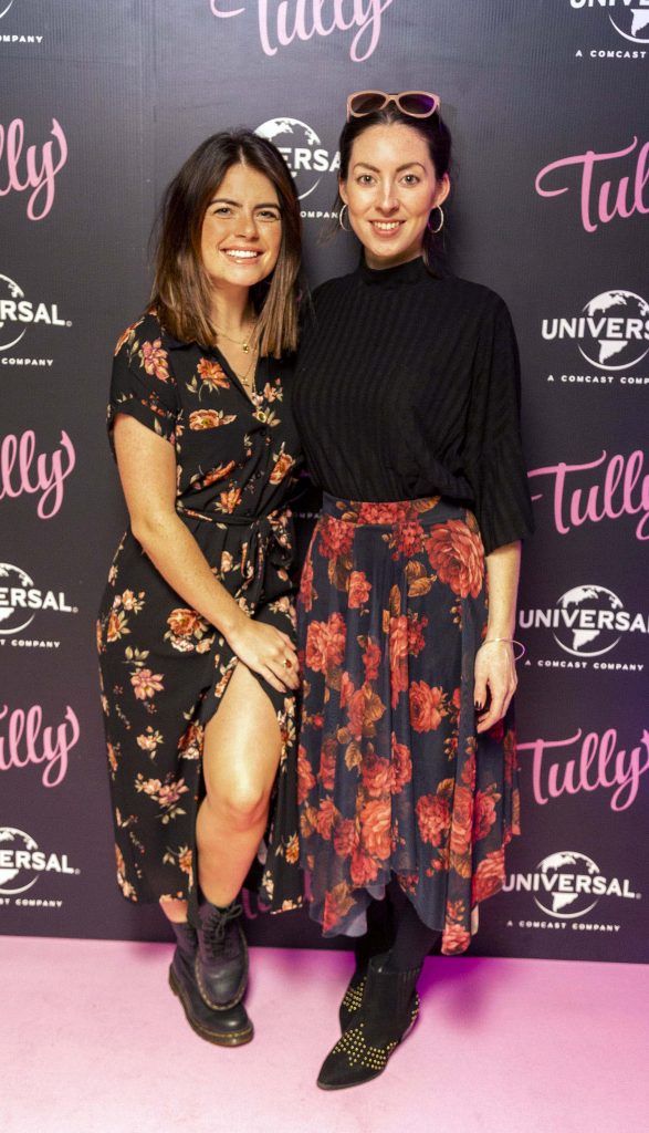 Lauren Arthurs (left) and Jessica Leen pictured at the Universal Pictures special preview screening of TULLY at The Stella Theatre, Dublin. Picture Andres Poveda Photography