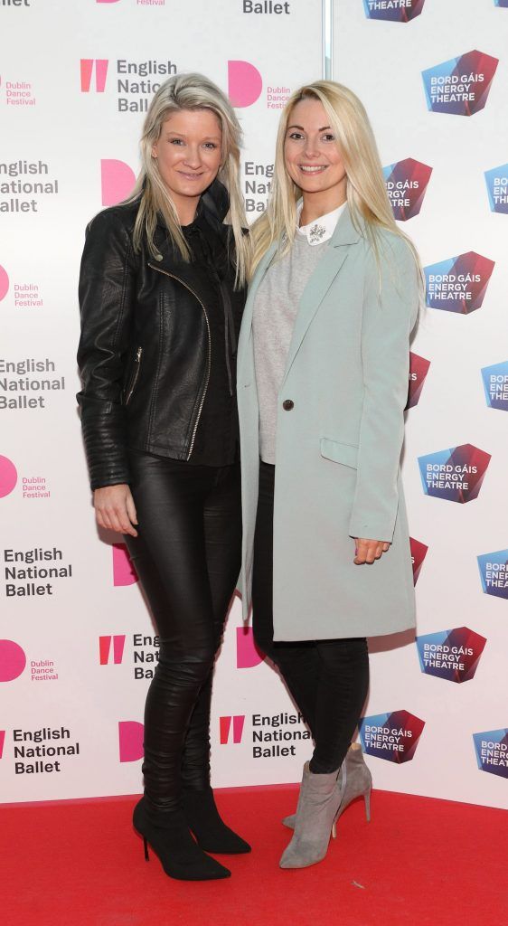 Ciara O'Brien and Melanie Strong at the opening night of Dublin Dance Festival to see English National Ballet in Akram Khan's Giselle at the Bord Gais Energy Theatre. Photo by Brian McEvoy Photography