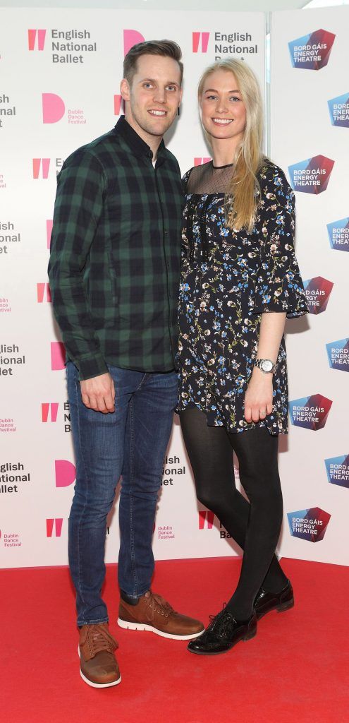 Ronan Culligan and Sarah Flanagan at the opening night of Dublin Dance Festival to see English National Ballet in Akram Khan's Giselle at the Bord Gais Energy Theatre. Photo by Brian McEvoy Photography