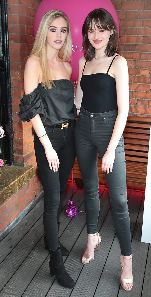 Robyn Byrne and Maria Traynor pictured at The Urban Decay Backtalk Palette launch at Hang Dai, Dublin. Pic Brian McEvoy
