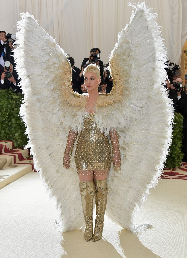 NEW YORK, NY - MAY 07:  Katy Perry attends the Heavenly Bodies: Fashion & The Catholic Imagination Costume Institute Gala at The Metropolitan Museum of Art on May 7, 2018 in New York City.  (Photo by Neilson Barnard/Getty Images)