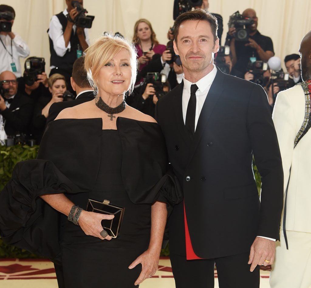 NEW YORK, NY - MAY 07:  Deborra-lee Furness and Hugh Jackman attend the Heavenly Bodies: Fashion & The Catholic Imagination Costume Institute Gala at The Metropolitan Museum of Art on May 7, 2018 in New York City.  (Photo by Jamie McCarthy/Getty Images)