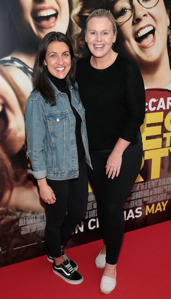 Catriona McGinley and Catriona O Connor at the special preview screening of Life of the Party at Omniplex Cinema in Rathmines, Dublin. Picture by Brian McEvoy