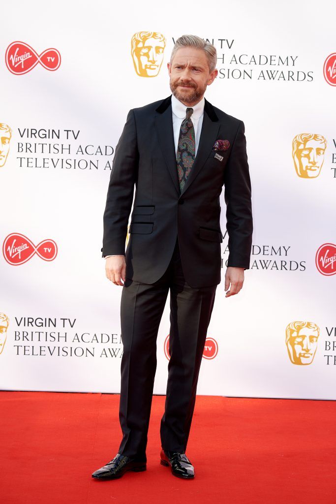 Martin Freeman attends the Virgin TV British Academy Television Awards at The Royal Festival Hall on May 13, 2018 in London, England.  (Photo by Jeff Spicer/Getty Images)