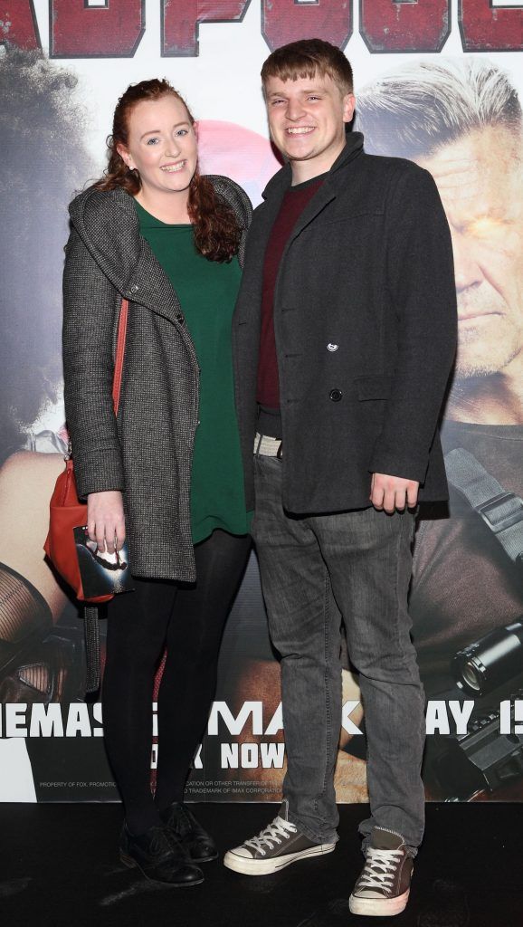 Eimear Hughes and James Kilbride at the special preview screening of Deadpool 2 at ODEON Cinema in Point Square, Dublin. Photo by Brian McEvoy Photography