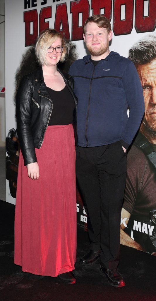 Hayley Cullen and Gavin Naylor at the special preview screening of Deadpool 2 at ODEON Cinema in Point Square, Dublin. Photo by Brian McEvoy Photography