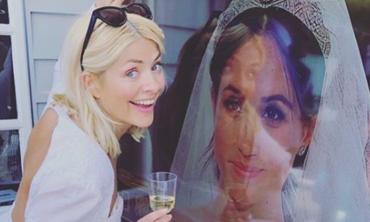 Holly Willoughby, her sister and her mam watched the Royal Wedding in their wedding dresses