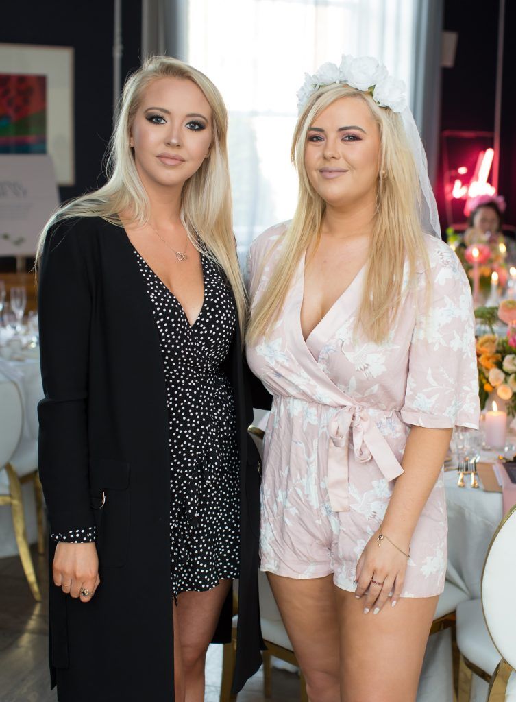 Kendra Becker & Ali Ryan pictured at the Primark Bridal Brunch to celebrate the Royal Wedding at 25 Fitzwilliam Place. Photo: Anthony Woods